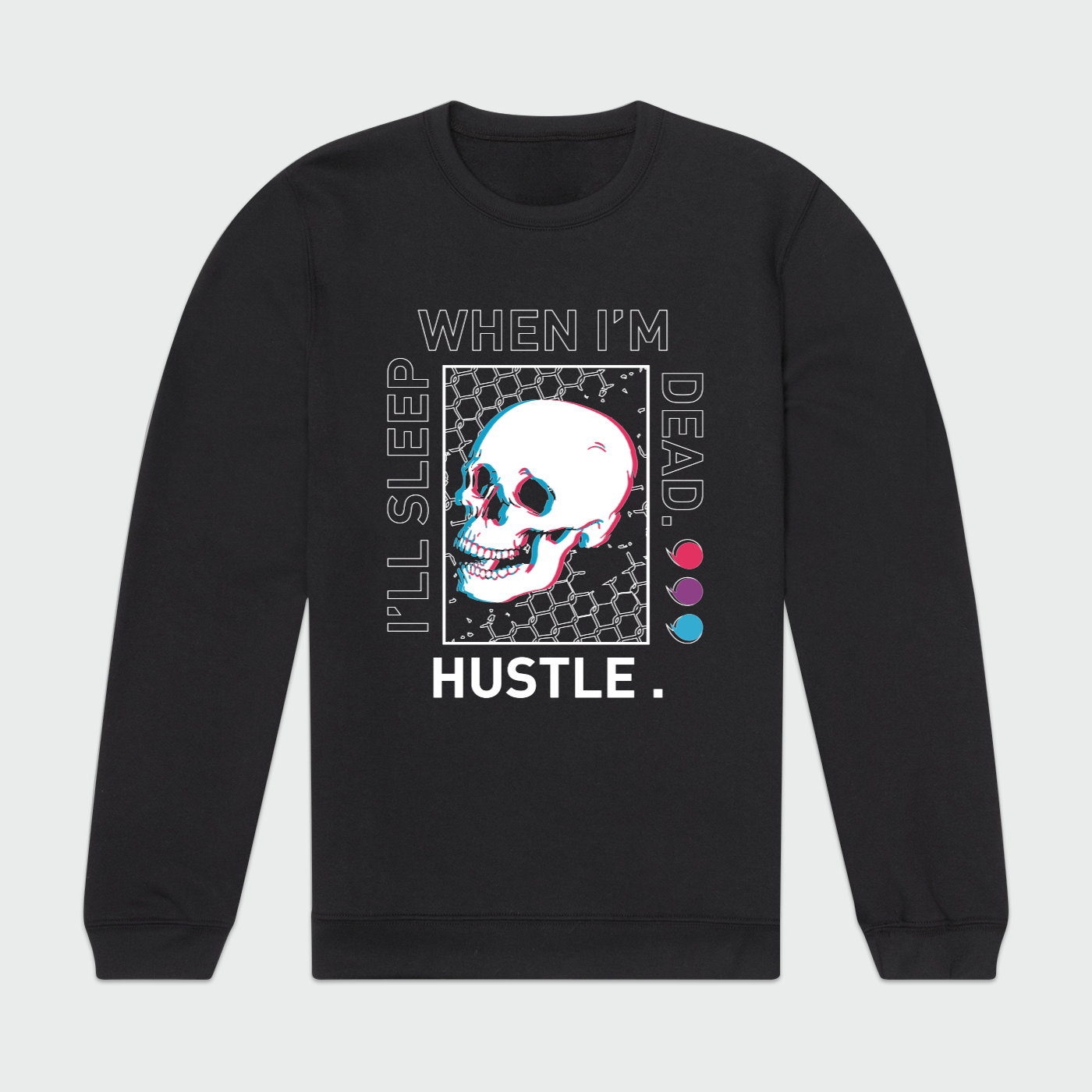Hustle Mens Crewneck Sweatshirt