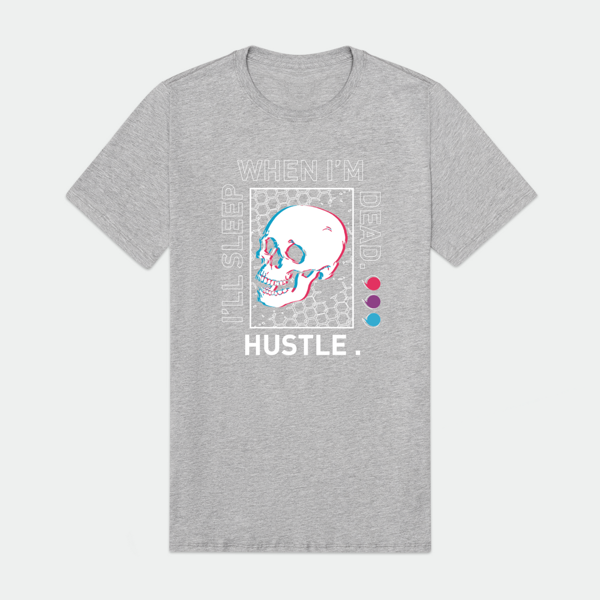 Hustle Mens Drip Bear Huge Graphic Print Tee 3XL New