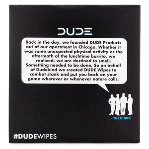 Dude Wipes Promotional Copy